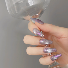 Load image into Gallery viewer, Lavender Ombre Bling Press on Nails
